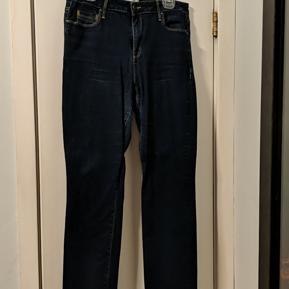 Parker Smith dark wash straight leg jeans